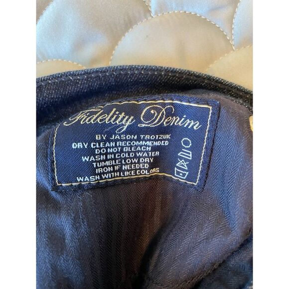 Fidelity Denim Jeans Lily Mid Rise Boot Cut Dark Wash Viper Rinse Women's 27 - Picture 3 of 9